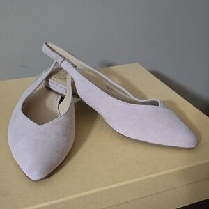 Vince Camuto Women's Light Beige Slingback Flats Size 9M